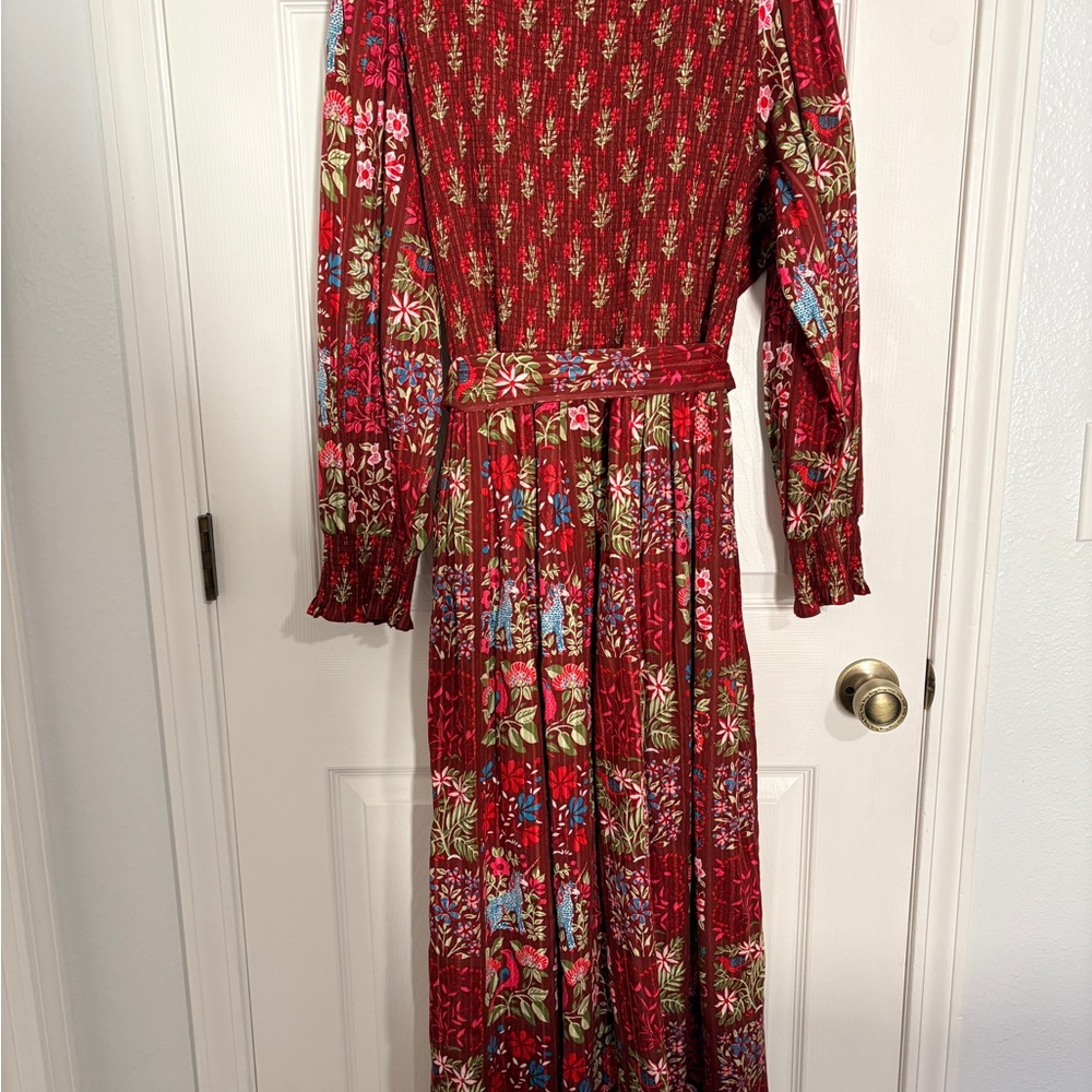 Printfresh Stained Glass Storybook - Making Introductions Dress | Wine - Picture 6 of 6